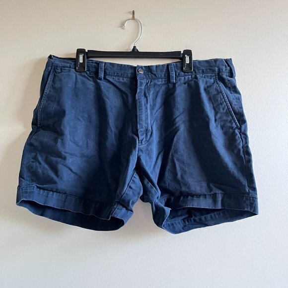 Polo Ralph Lauren Men's, Classic Stretch Fit 6" Shorts‎ Navy Blue Size 38 - Picture 1 of 9
